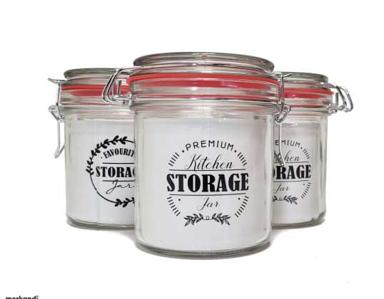 Glass small kitchen storage jars - 393 pieces