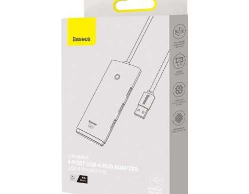Перехідник Baseus HUB Lite серії 4-в-1 (USB-A на 4xUSB-A 3.0) кабель 0.2