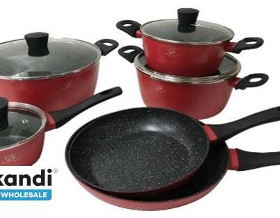 Stone Inspiration 10-Piece Cookware Set - All Burners including Induction