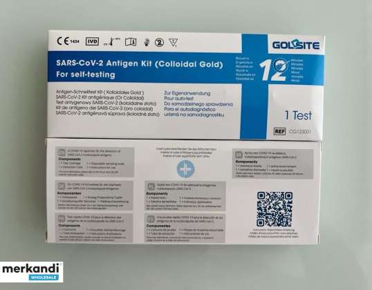 Cassete de teste de antígeno de Coronavírus Rapid Goldsite (SARS-COV-2)