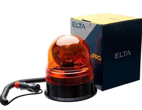 Kalan stok halojen ikaz lambası 12/24V, ECE R10+R65, mıknatıs, Vision Pro