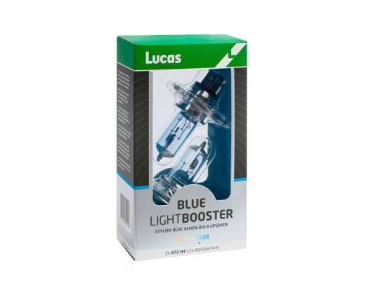 Lucas | bulb | 12V 60 / 55W P43t H4 | + 50% floor brightness Pack of 2