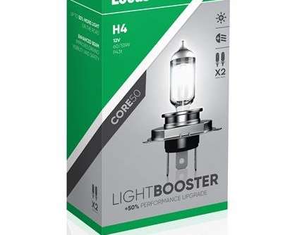 Lucas | ampoule | 12V 60 / 55W P43t H4 | + 50% de luminosité accrue Pack de 2