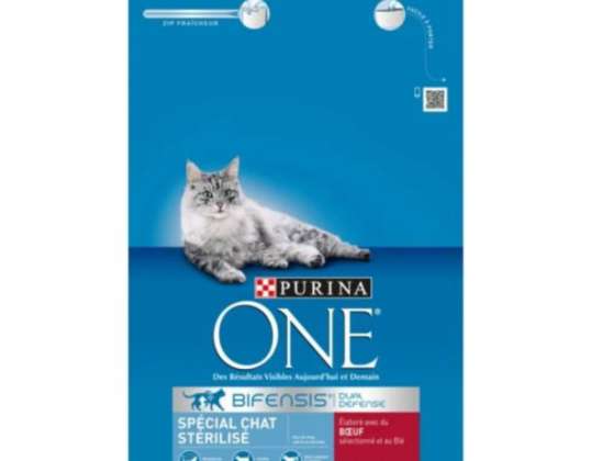 Croquettes cat Purina One sterilized beef 3kg