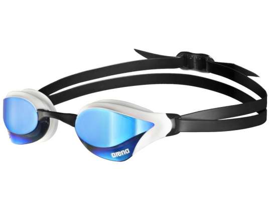 ARENA SWIMMING GOGGLES COBRA CORE SWIPE MIRROR BLUE WHITE 003251/710