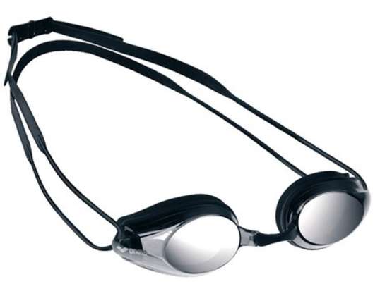 ARENA SWIMMING GOGGLES TRACKS MIRROR BLACK-SMOKE-SILVER-BLACK 9237055