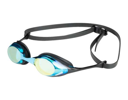 ARENA SWIMMING GOGGLES COBRA MIRROR SWIPE AQUA BLACK 004196/999