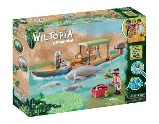 Playmobil Wiltopia - Manatee разходка с лодка (71010)
