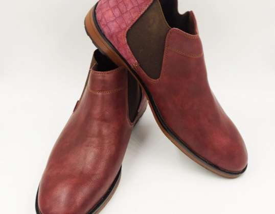Erkekler için çeşitli deri ayakkabılar - Farklı renk ve baskılarda Abdul Pack