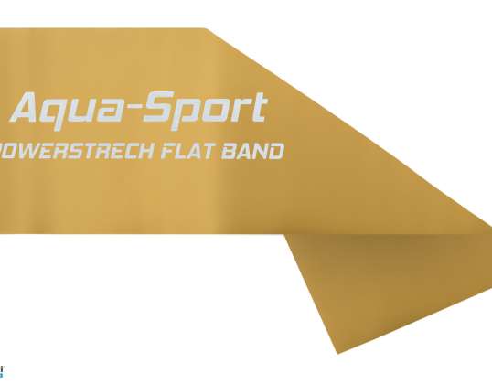 Рехабилитационна гумена лента за фитнес упражнения FLAT BAND 1.5M 25-35KG AS1515 GOLD