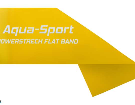 Рехабилитационна гумена лента за фитнес упражнения FLAT BAND 2m 1-2kg AS1515 YELLOW