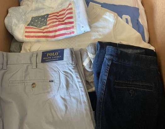 Ralph Lauren Vêtements pour hommes Lot 36pcs Assortiment mixte: Polo Jeans, Polo Shirts, Ralph Lauren Vêtements