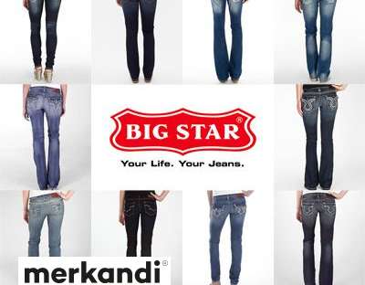 Big Star Wholesale Sortiment: Damen IRR Denim Jeans, 24 Stück, Größen: 23-33