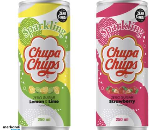 Chupa Chups 250ml Soda, Limonade, Getränk - wählen Sie aus 3 verschiedenen Geschmacksrichtungen