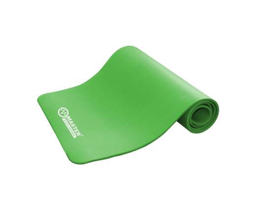 Exercício tapete MASTER Yoga NBR 10 mm - 183 x 61 cm - verde