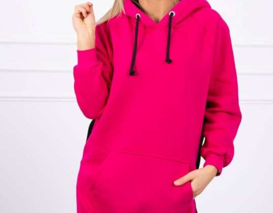 Two-color hooded dress