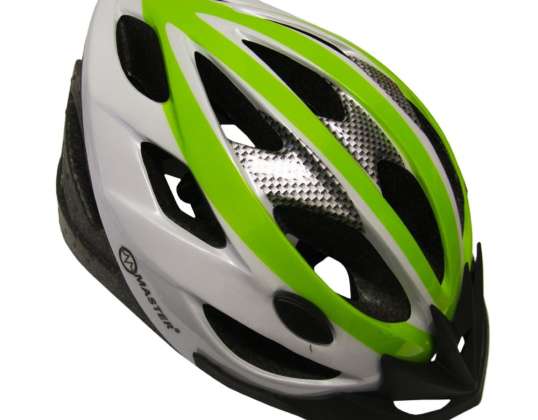 Bicycle helmet MASTER Force   M   green white