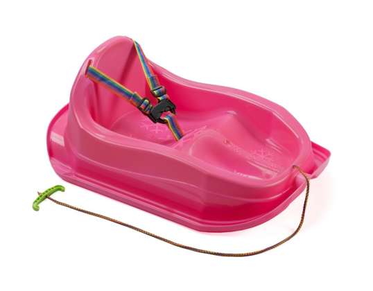 Plastic sledge Baby Mini   pink