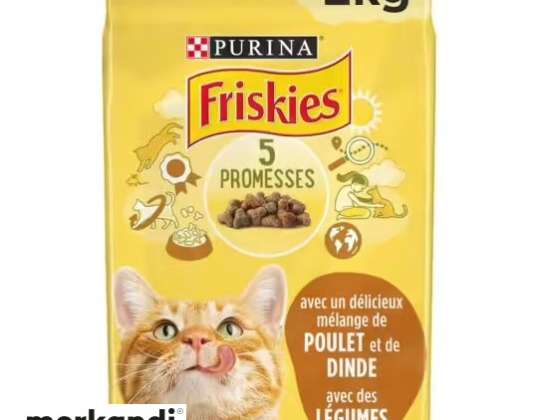 Friskies mačja hrana s piščancem, puran in zelenjava 2KG - PURINA