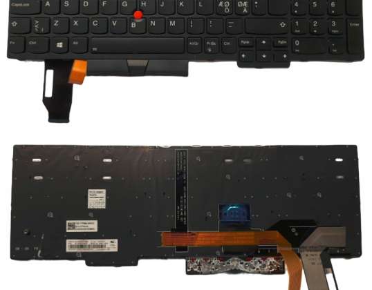 Toetsenbord voor Lenovo ThinkPad T590 E580 LED + EN.