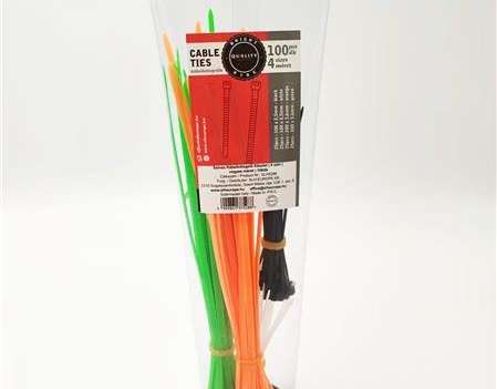 Cable Tie Kit | 4-Color | Mixed size | 100 pieces