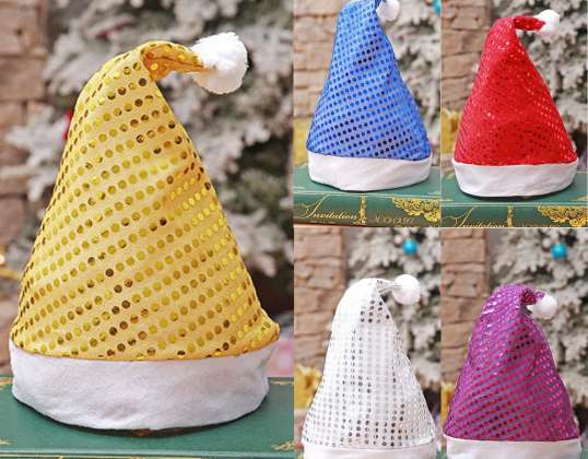 Коледна шапка за възрастни в 5 цвята (28 * 36 см)