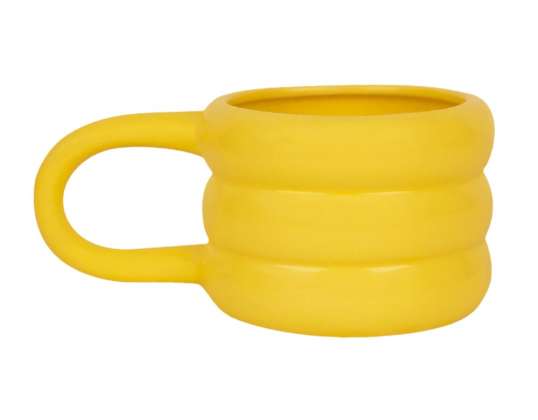 Helio Ferretti grobio puodelis, geltonas