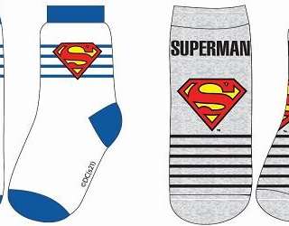 Pár zokni fiúknak Superman DC Comics, méretek: 23-34