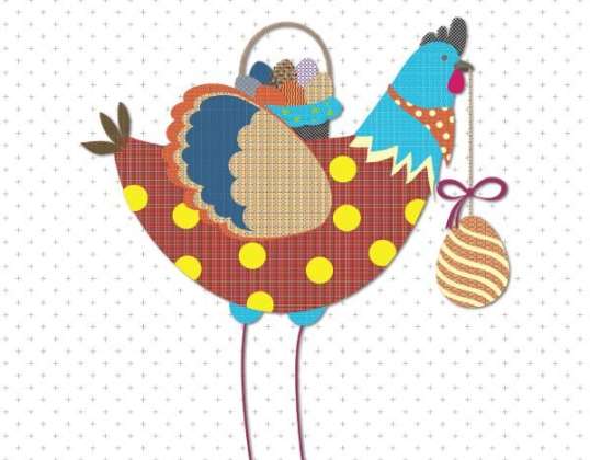 Easter Greeting Card Hen