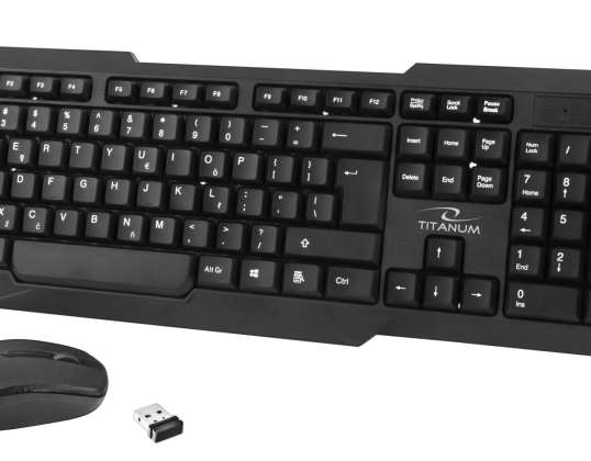 KEYBOARD + MOUSE 2.4GHZ USB TK108 WIRELESS KIT