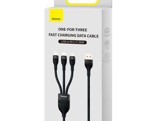 Baseus Universal Flash Series II 3-v-1 rychlý nabíjecí datový kabel (typ