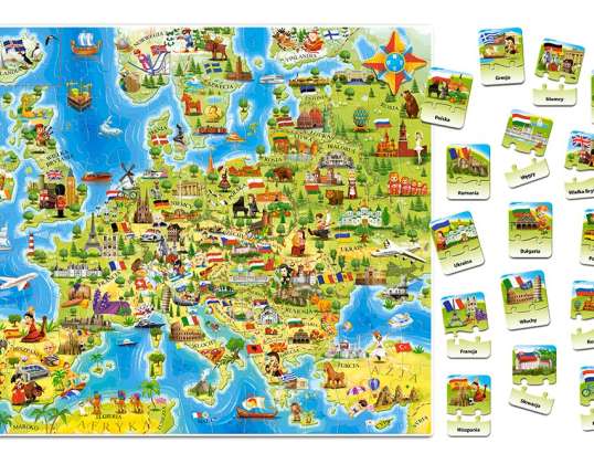 Educatieve legpuzzel Kaart van Europa 212 stukjes 7 CASTORLAND