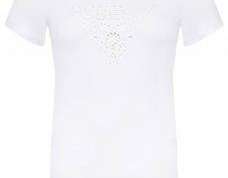 T-shirt bianca Guess all'ingrosso - Prezzo all'ingrosso € 13,90 e prezzo al dettaglio € 45 - Stock limitato