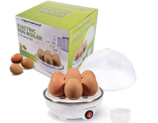 Vařič vajec EKE001 od Espersona - automatický vařič pro tvrdá, střední a měkká vejce - (1-7) vajec, včetně měření s Lancerem
