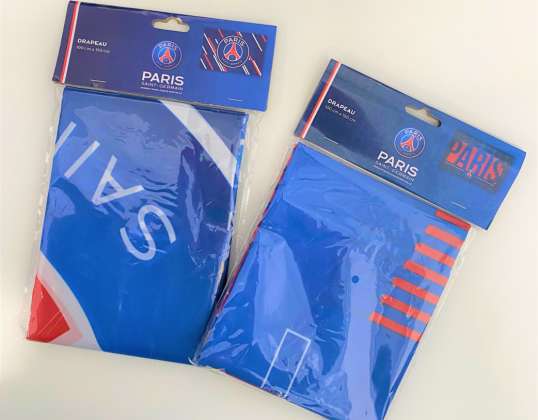 PSG flag on sale - Official Collection of Paris Saint-Germain, 100x150cm, 100% Polyester