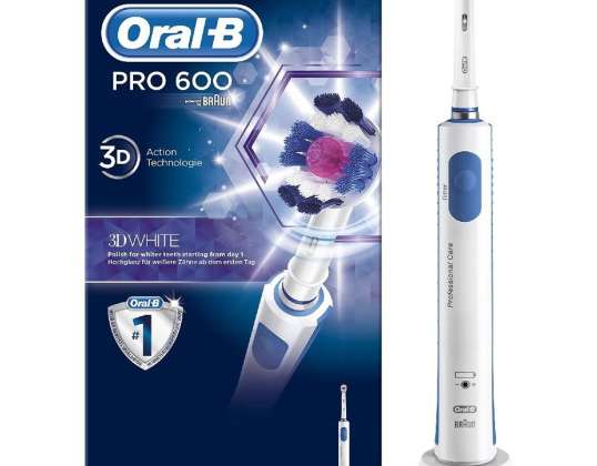 Szczoteczka Oral-B Pro 600 3D Branco
