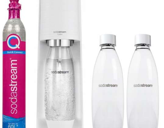 Sodastream Terra White Saturator + 2 bottles