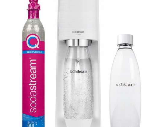 SodaStream Terra White saturator + one bottle