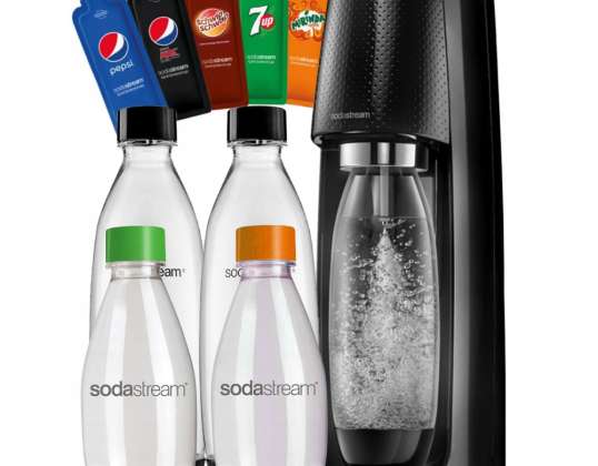 Sodastream Spirit Easy+ Piesātinātājs 4 pudeles + 5 PepsiCo sīrupi