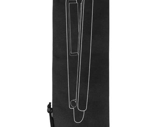 Tas voor stijltang, 40x15 cm zwart met print