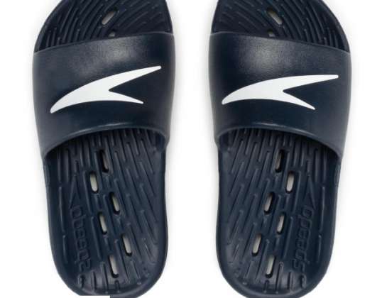 Junior Speedo Slide Navy Pool Slippers Size 29.5 8-122310002