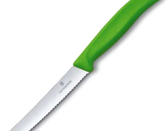 Кухонный нож для помидоров Victorinox 6.7836.L114 зеленый