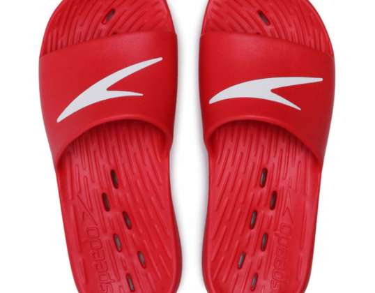 Men's Speedo Slide Pool Slippers AM RED SIZE 46 8-122296446