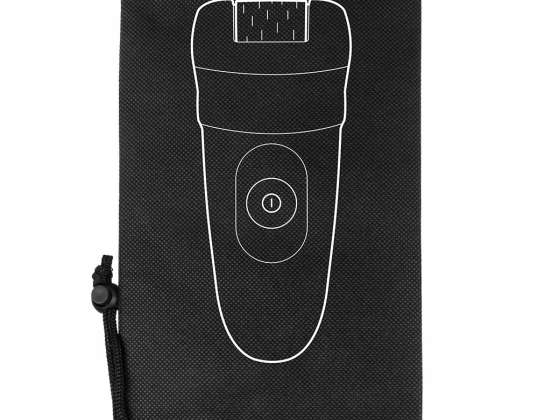 Tasche für Epilierer und Zubehör, 14x21 cm schwarz mit Aufdruck