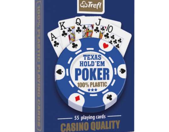 MUDUKO Trefl Speelkaarten Poker 100 kunststof 55st.