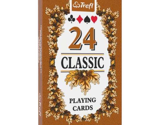 MUDUKO Trefl Classic spillekort 24 stk blader spill av Pan