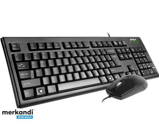 Keyboard + mouse set A4TECH KRS-8372 USB Black A4TKLA43775