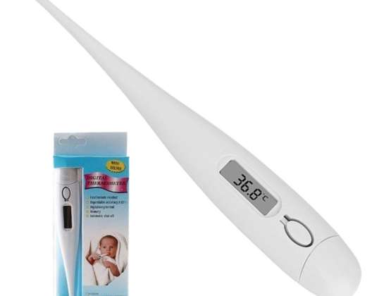 DIGITAL LCD THERMOMETER FOR CHILDREN - 3-IN-1 ORAL, AXILLARY &amp; RECTAL READINGS