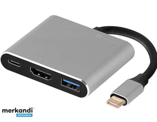 ADAPTOR A-1 USB-C HDMI 4K USB 3.0 TRAPOD46847