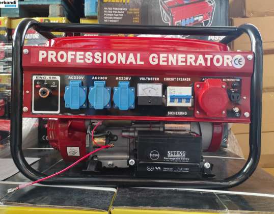 Emergency generator ML8500WE, emergency generator gasoline with battery.